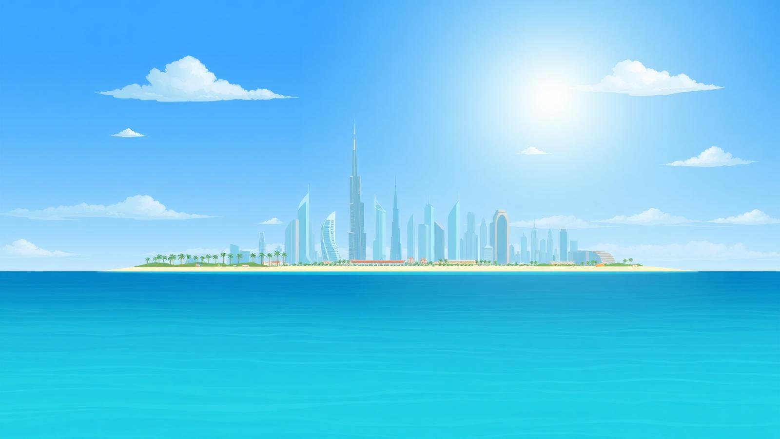 أفق مدينة المنامة عاصمة مملكة البحرين