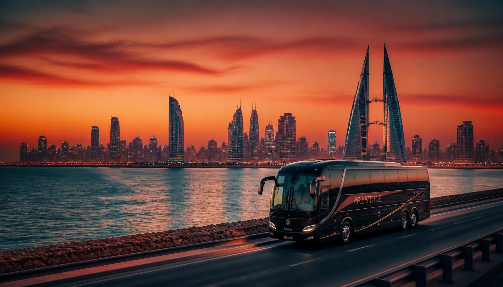 Manama city skyline in the Kingdom of Bahrain